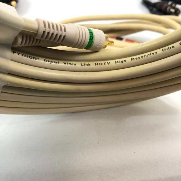 Monster Python and Radio Shack Lot Of 6 Video Audio Cables - Picture 5 of 6